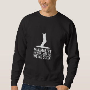 Moletom Humor Minimalista Meia Engraçada Estranha Não Conv
