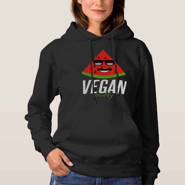 Moletom Humorous Vegan Buddy Artwork (Frente)