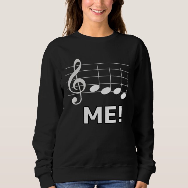 Moletom Hungry Musician Feed Me Music Notes (Frente)