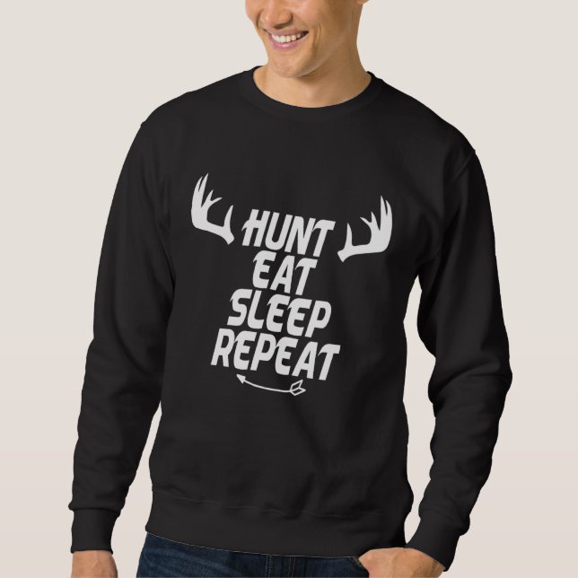 Moletom Hunter    Hunt Eat Sleep Repeat (Frente)
