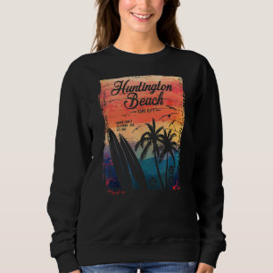 Moletom Huntington Beach Surf City California Vintage Dist