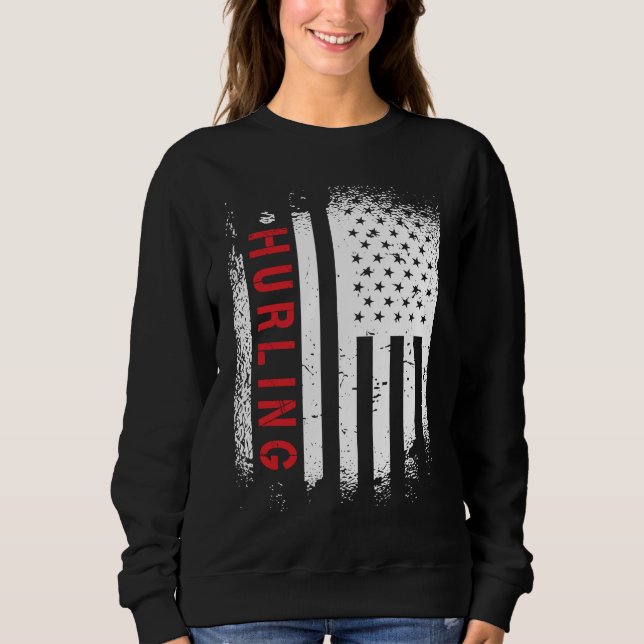 Moletom Hurling American Flag (Frente)