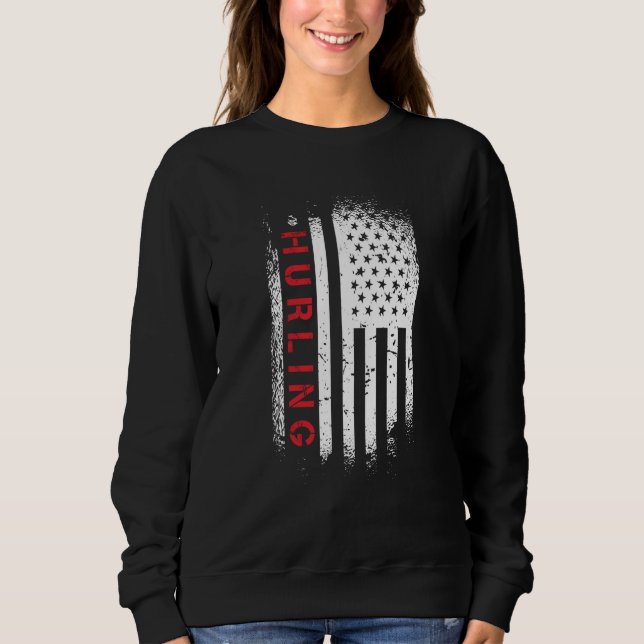Moletom Hurling American Flag (Frente)