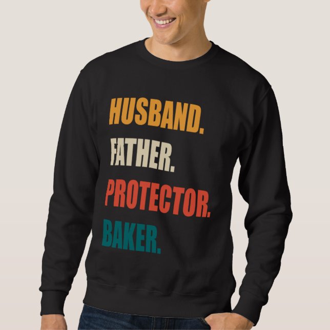 Moletom Husband Father Protector Baker (Frente)
