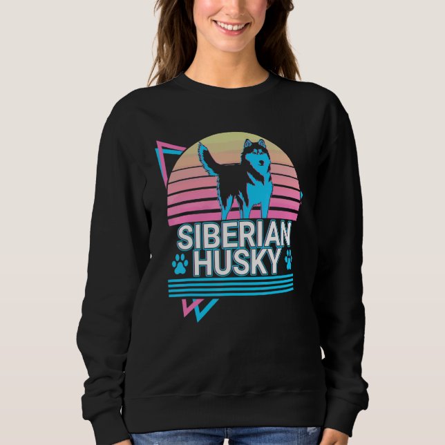 Moletom Husky Siberiano Retro (Frente)