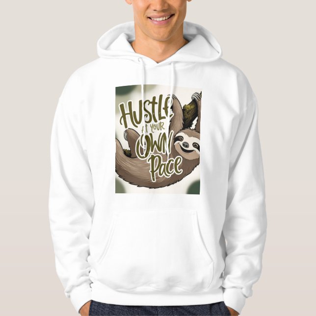 Moletom Hustle no seu próprio ritmo (Frente)