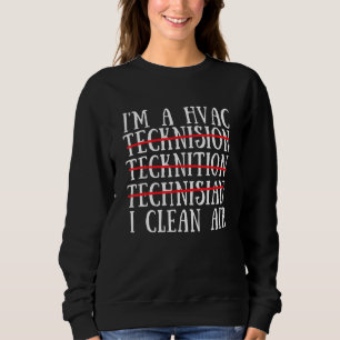 Moletom Hvac Technician Air Conditioner Reparar 1