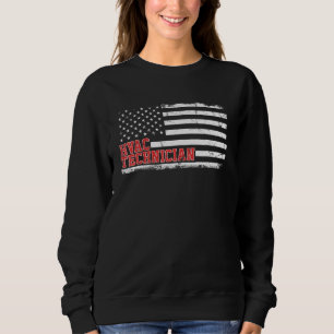 Moletom Hvac Technician Us American Flag Hvac Tech