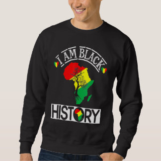 Moletom I Am Black History Month African Map American Cele