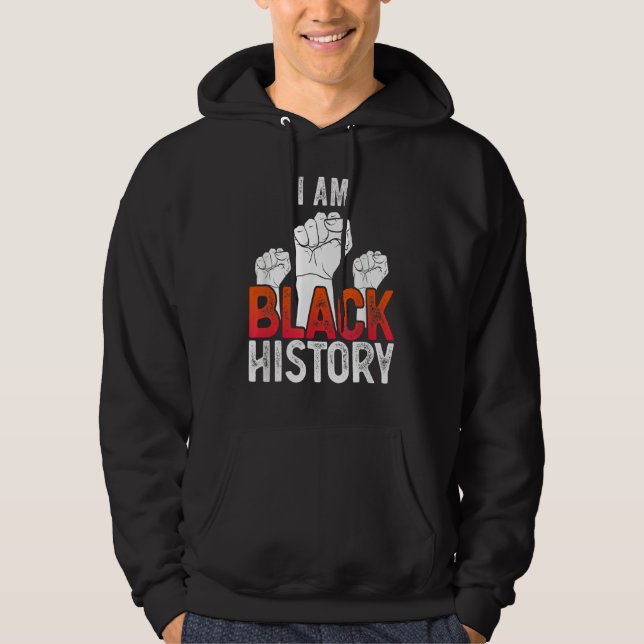 Moletom I Am Black History Month Afro African Pride Men Wo (Frente)