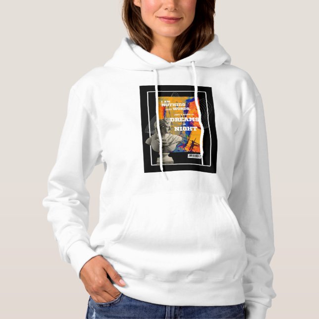Moletom I Am Nothing But Words Poetry hoodie (Frente)