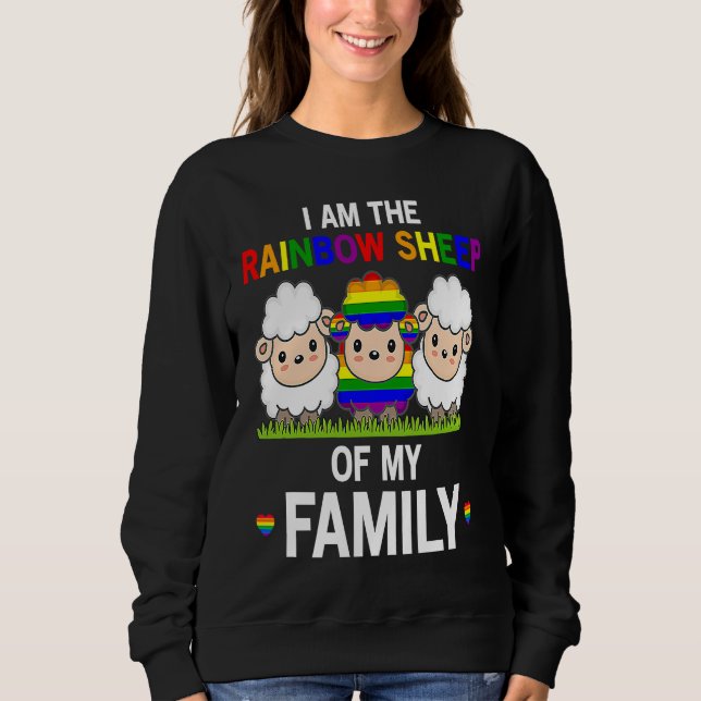 Moletom I Am The Rainbow Sheep Of My Family  Pride LGBT Fl (Frente)