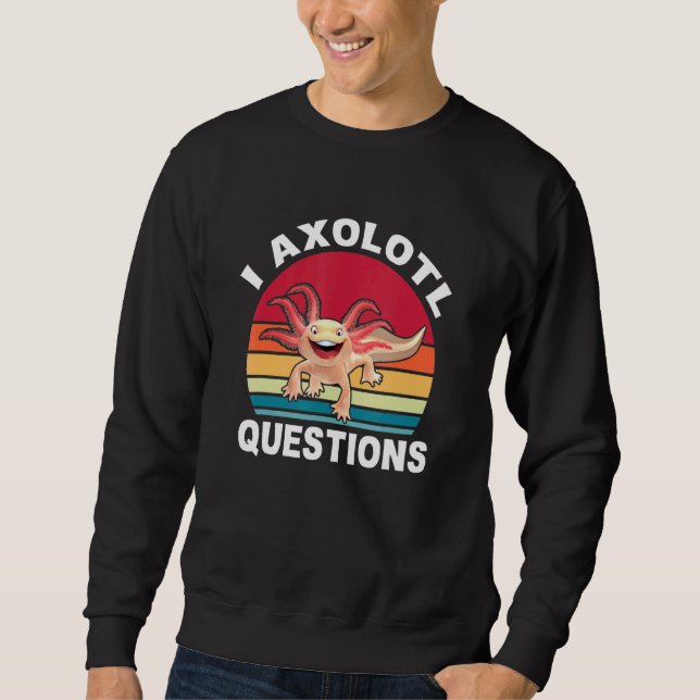 Moletom I Axolotl Pergunta Crianças Meninas Meninas Cute A (Frente)