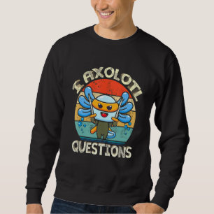 Moletom I Axolotl Pergunta Funny Ninja Shinobi Axolotl Ani