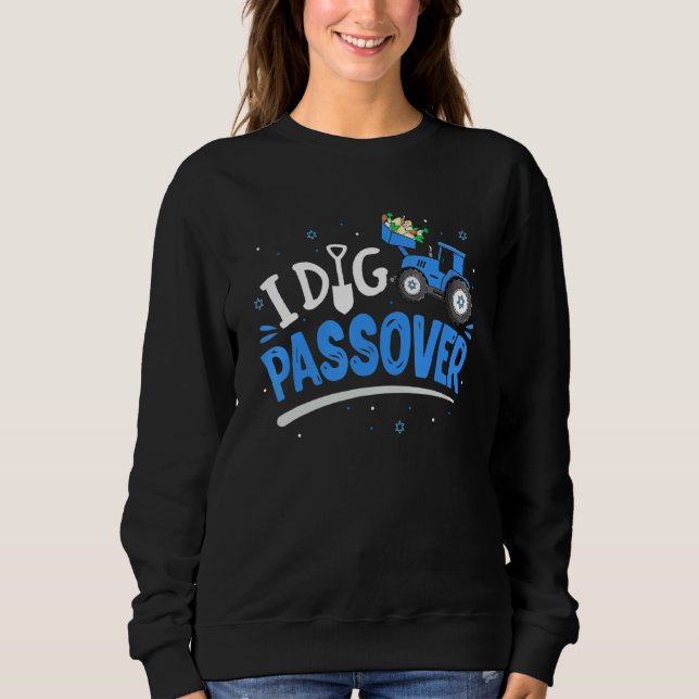 Moletom I Dig Passover Pesach Matzah Tractor Jewish Toddle (Frente)
