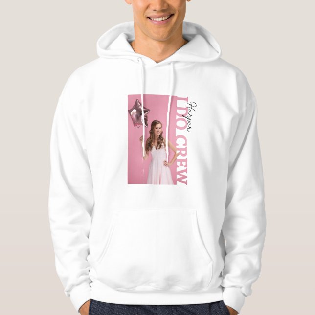 Moletom I Do Crew Bride Party Photo Hoodie | Personalised  (Frente)