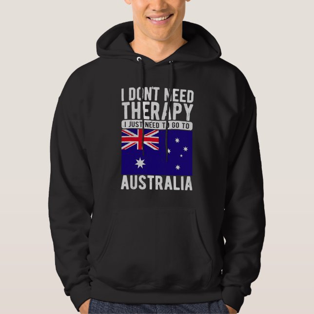 Moletom I don´t need Therapy I just need to go to Australi (Frente)