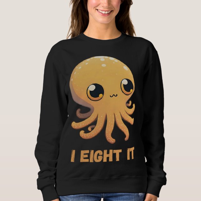 Moletom I Eight It Octopus Squid Coral Tentacles Calamar   (Frente)