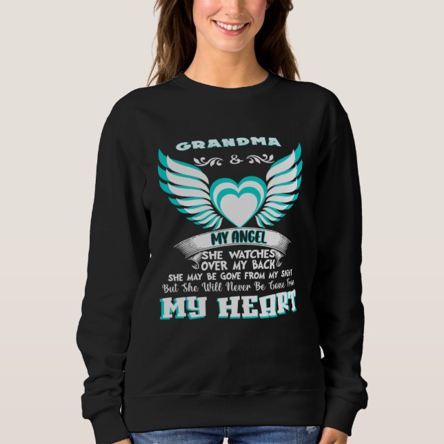 Moletom I Have a Guardian Angel In Heaven I Call Her Grand (Frente)