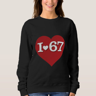 Moletom I Heart 67