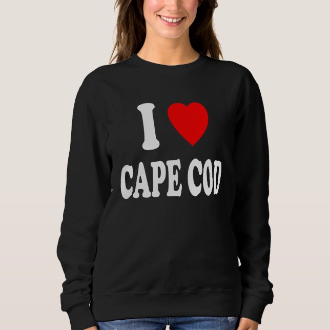 Moletom I Heart Love Cape Cod Travel Tourism Vacation (Frente)