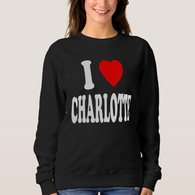 Moletom I Heart (Love) Charlotte Cute Matching Couple Spou (Frente)
