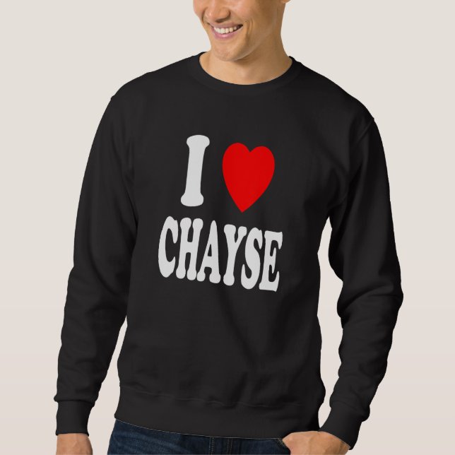 Moletom I Heart (Love) Chayse Cute Matching Couple Spouse (Frente)