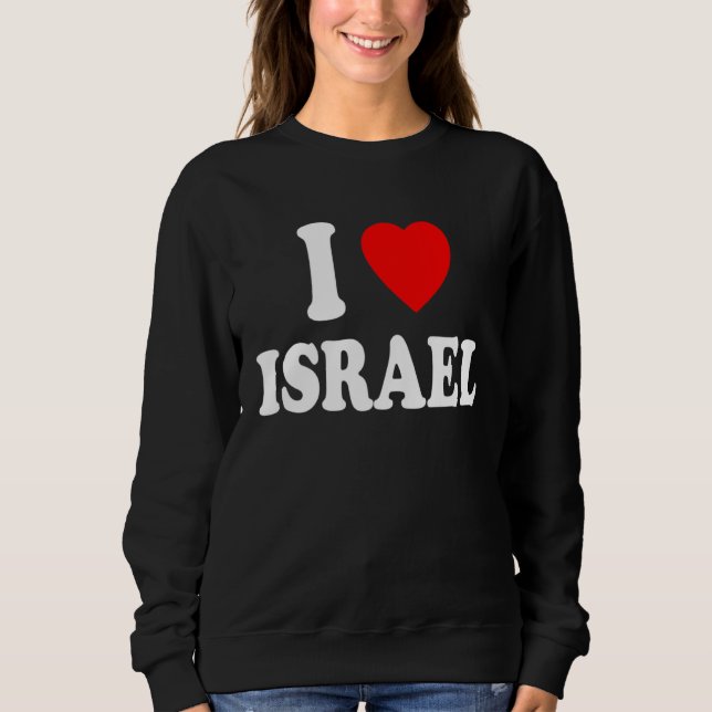 Moletom I Heart Love Israel Travel Tourism Home Nationalit (Frente)