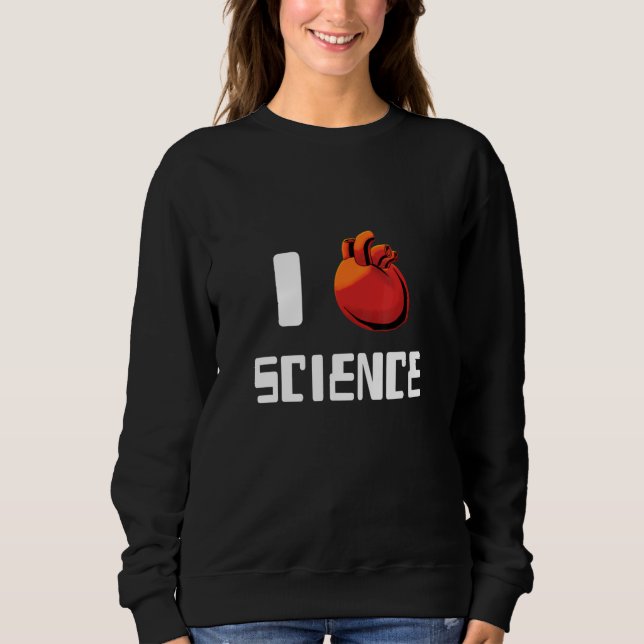 Moletom I Heart Love Science And Biology 1 (Frente)