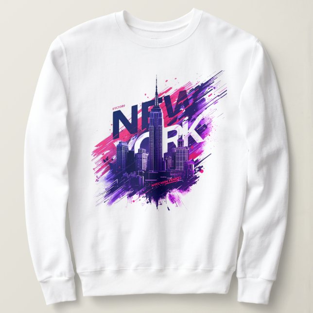 Moletom I Heart NYC" T-shirt - Casual New York City Urban  (Frente do Design)