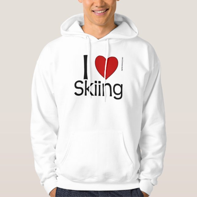 Moletom I Heart Skiing Sweatshirt (Frente)