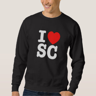 Moletom I Heart South Carolina (SC) Love Premium