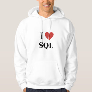 Moletom I HEART SQL Hoodie