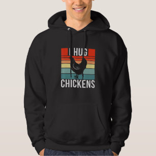 Moletom I Hug Chickens Retro Vintage Style Chicken 1