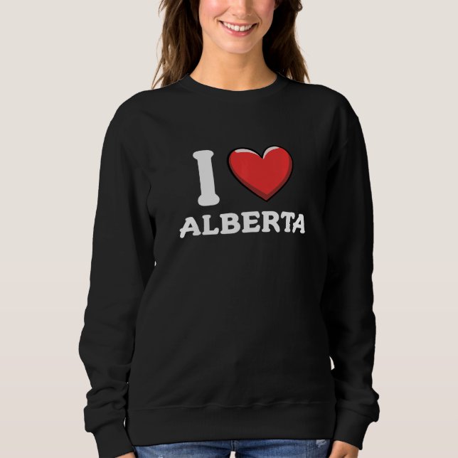 Moletom I Love Alberta Canada Premium (Frente)