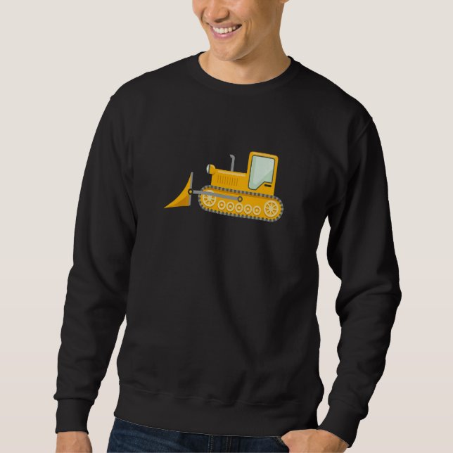 Moletom I Love bulldozer Truck For Men Boys Kids  (Frente)