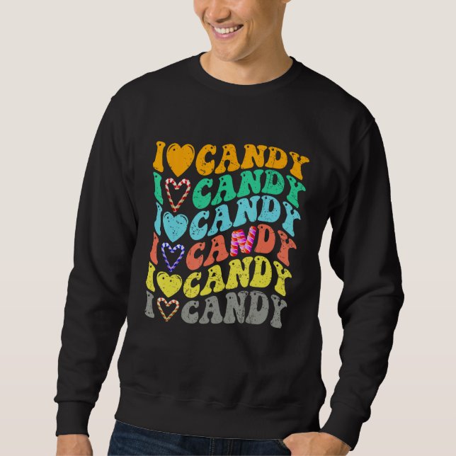 Moletom I love Candy Halloween Party Cute Trick or Treat (Frente)