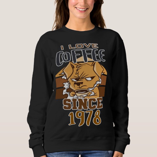 Moletom I love coffee since 1978 (Frente)