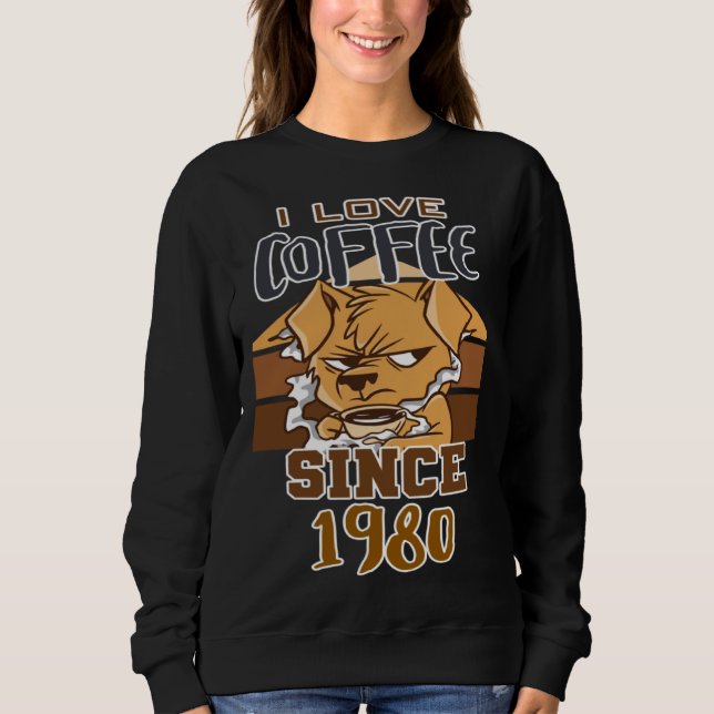 Moletom I love coffee since 1980 (Frente)