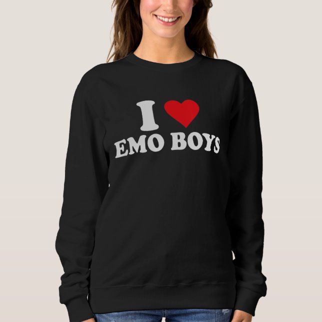 Moletom I Love Emo Boys (Frente)