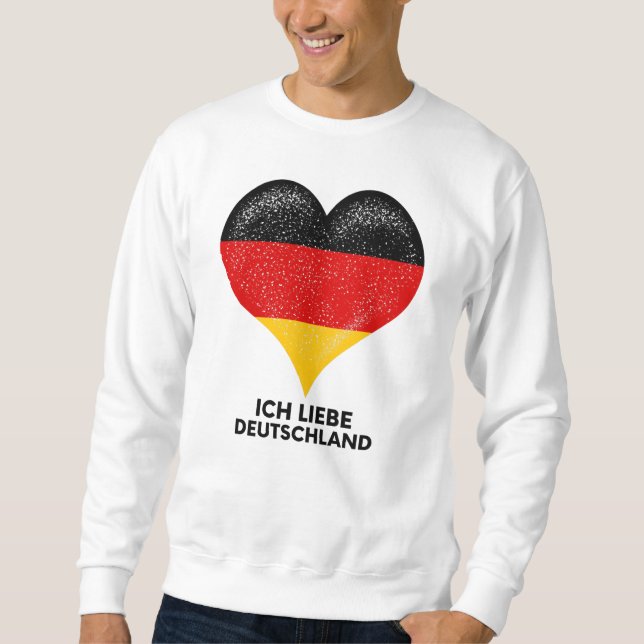 Moletom I love German people and Germany country Heart (Frente)
