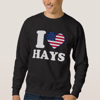 Moletom I love Hays I heart Hays