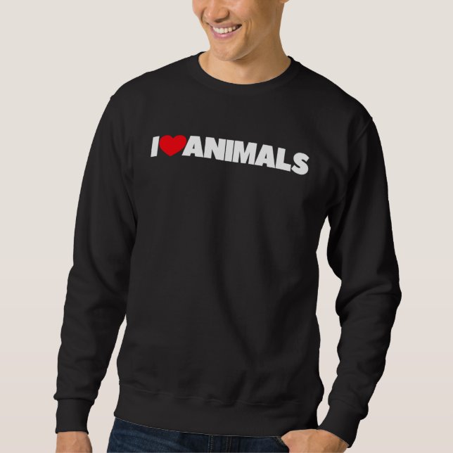 Moletom I Love Heart Animals (Frente)
