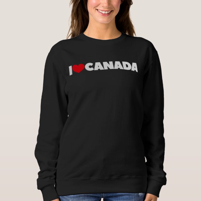 Moletom I Love Heart Canada (Frente)