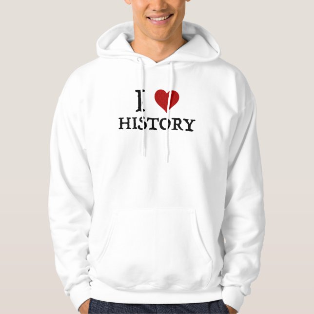 Moletom I Love (Heart) History (Frente)