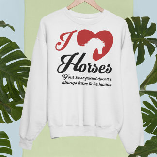 Moletom I Love/Heart Horses