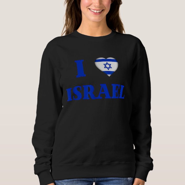 Moletom I Love Israel Independence Day Yom Haatzmaut Jewis (Frente)