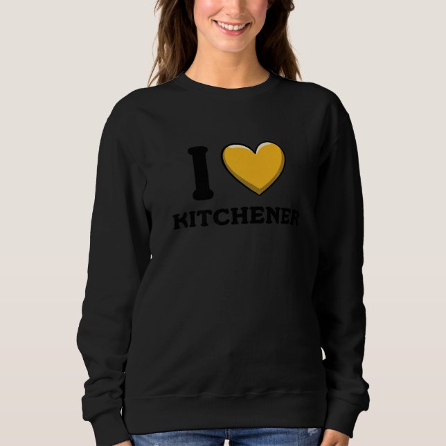 Moletom I Love Kitchener Canada Premium (Frente)