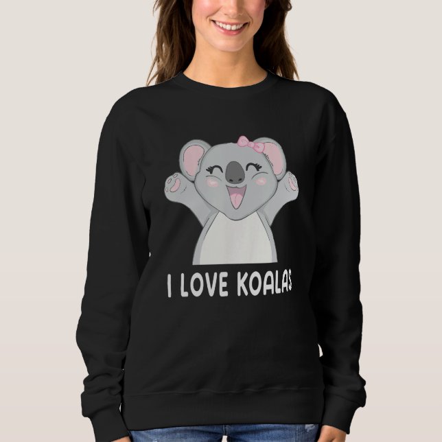 Moletom I Love Koalas Cute Koala (Frente)