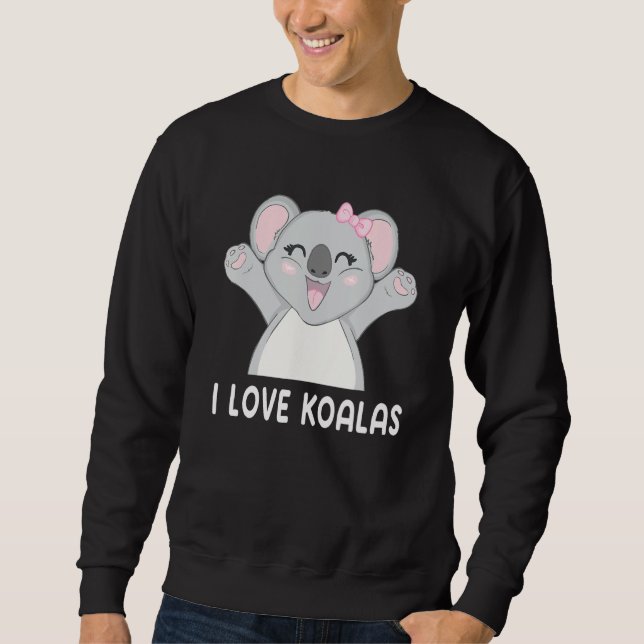 Moletom I Love Koalas Cute Koala (Frente)